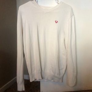 White true religion sweater